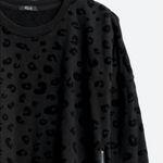 Rails  Marlo Flocked Side Zip Knit Top black large Photo 0