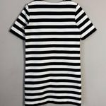 Club Monaco  Haley Striped Shift Mini Dress Women's 2 Black White Classic Preppy Photo 10