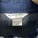 Allison Daley  II Denim Jean Full Zip Vest With Striped Trim Women’s Sz 22W Photo 5
