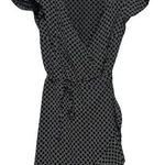 Abercrombie & Fitch  Navy and White Wrap Dress Size Small Preppy Short Sleeve Photo 0