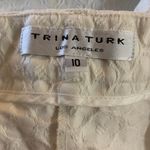 Trina Turk Off White Textured Wide Leg Trouser size 10 Photo 1
