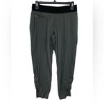 Athleta ‎ Mod Trekkie Crop Pants Size 4 Gray Black Pull On Photo 3