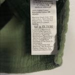 J.Crew WOMENS GREEN GAUZEY POPOVER TOP BLOUSE SMALL COTTON Photo 3