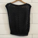 White House | Black Market Black Dolman Cap Sleeve Mesh Sweater. Size XSmall. EUC Photo 3