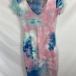 See You Monday  Tie Dye Short Sleeve Dress Size Medium Photo 0