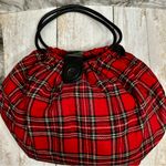 Piper & Blue Large Red Tartan Plaid Slouch Hobo Bag Holiday Christmas Classic Photo 3