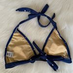 NFL Women's New York Giants Blue Polka Dot Bikini Top Medium Photo 4