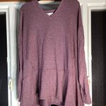 Knox Rose Mauve Embroidered Flowers Hooded Long Sleeve Size Large Photo 0