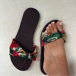Havaianas  Women's Tropical Floral Sandals - green and Red Photo 5