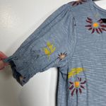 Toad & Co  Laurel Short Sleeve Dress Medium Blue NEW Flower Floral Outdoor Casual Photo 2