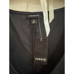 Torrid  Black Floral Snake Print Midi Dress Plus Size 4 VNeck Short Sleeve 4X NEW Photo 1