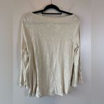 Soft Surroundings  Cream crocheted boho peasant top size M‎ Photo 1