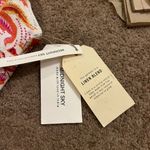 Midnight sky  Crop Top Sz XL Floral Paisley Linen Corset Handkerchief Coconut Gir Photo 4