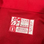 Chick Fil A Women’s Employee Red Collard Shirt Top Size Medium Photo 3