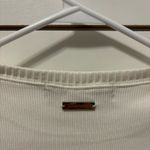 Maniere De Voir Ribbed Underbust Crop Top White NWT Photo 10