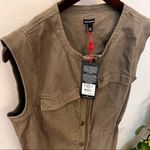 True Religion Women's Military Utility Dress in Militant Green, sleeveless, NWT Photo 7