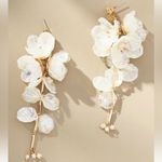 Anthropologie  Blossom Drop Earrings Ivory Photo 2