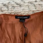 Hers & Mine Elegant Rust Wrap Blouse Photo 1