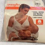 Vintage Evenflo Natural Mother Soft Cup Cotton Nursing Bra 34D NEW White Size undefined Photo 0