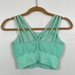 Gymshark  Energy Seamless Sports Bra Light Green Mint Strapy Eyelet Contour S Photo 6