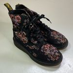 Dr. Martens Floral Canvas Beckett Lace Up Boots Size 6 Photo 0