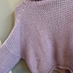 Anthropologie Moth Oversized Purple Turtleneck Wool Blend Sweater Photo 6