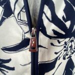 Ralph Lauren Lauren  Full Zip Knit Jacket Large Women‎ Palm Print Country Club Photo 1