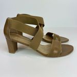 Stuart Weitzman Heeled Sandals 10 Midexter Stretch Strappy Chunky Leather Photo 1