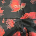 Victoria's Secret  Black and Red Floral Leggings Photo 1