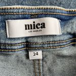Mica Los Angeles Jeans 24 Blue Denim Wide Leg Flare High Waisted Skater Rave Photo 6