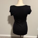 julie's closet Julie’s Closet Top Sequins Zigzag Pattern Tunic - Black Gray Size Large Photo 3