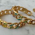 Kurt Geiger nwot   Gold Multicolor Hoop Earrings Photo 0