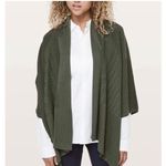 Lululemon  Dream Weaver Wrap in Camo Green Cashmere Blend One Size (Medium) Photo 1