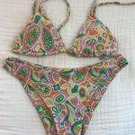 Aurelle Swim Aurelle Printed Triangle Bikini Photo 0