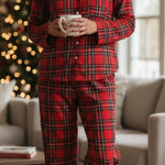 Victoria's Secret Red Plaid Pajama Set Sleepwear Women's Size S Photo 0