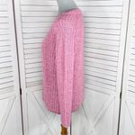 Preswick & Moore Preswick & Moore Loose Weave V-neck Sweater Rose Pink Small Photo 1