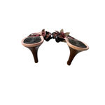 Franco Barbieri Vintage Made In Italy Flower Leather Heel Size 8.5 Women's Pink Photo 3