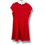 H by Halston  Fit & Flare Dress Women's Size 18W Red Short Sleeve Zip Back Photo 1