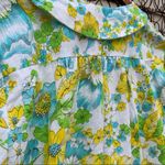 Vintage Caper Coat green floral sleep dress Size L Photo 6