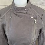 Forever 21 Grey Faux Leather Jacket Photo 5