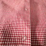 Sag Harbor Sport Short Sleeve Shirt Womens XL Red White Gingham Cottagecore Top Photo 4