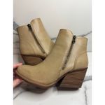 Kork-Ease Korks Women's Beige Vegan Leather Wedge Heel Khele Boots Sz 7.5 Boho Festival Photo 5