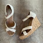 Toms Sienna Woven Cork Wedge Sandals Photo 9