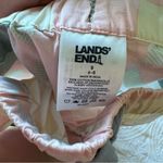 Lands' End Cotton Poplin Pajama Crop Pants ROSE CIRCLE OF FRIENDS QUILT Photo 2