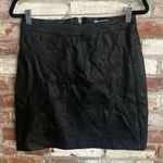 Zeagoo  Black Faux Leather Mini Skirt Size M Photo 0