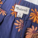 Madewell  Navy Blue and Orange Floral Shorts Photo 2