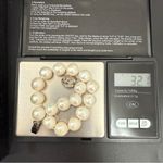 Natural Freshwater Cultured Pearl Knotted Pearl Clasp Bracelet 32.1g. White Photo 10