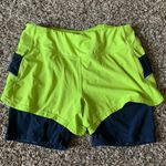 Athleta Ready Set 2 in 1 Shorts Neon Navy Small Photo 0