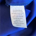 Notations Royal Blue Velvety Faux Suede Button Down Photo 7