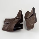 Seychelles ‎ Women Distressed Metallic Pewter Western Zip Ankle Boots sz 9 Photo 5